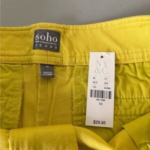 New York & Company Yellow Shorts